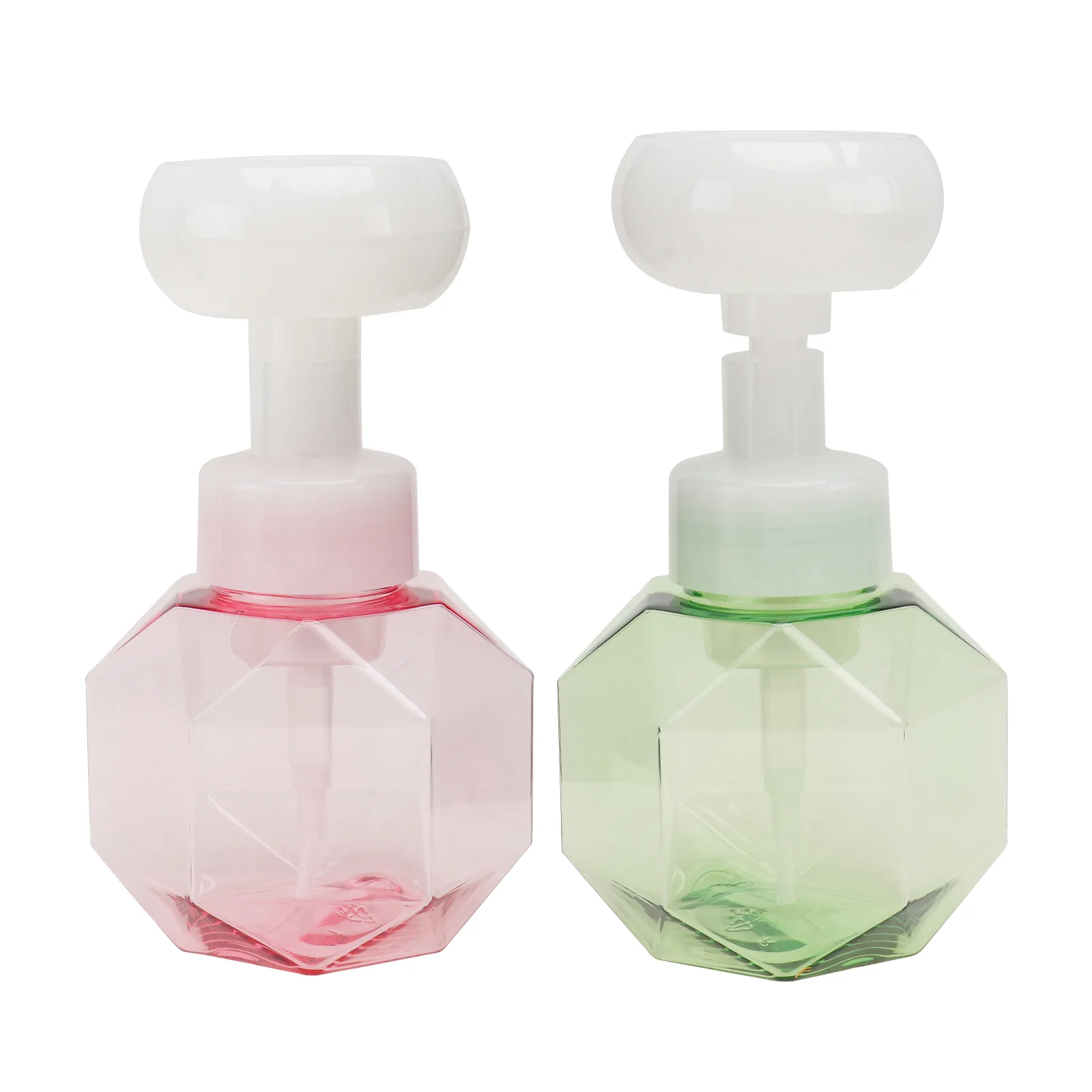 

2 Pcs Shower Gel Dispenser Hand Flower Sparkling Bottle Facial Soap Shape Foaming Bottles Travel