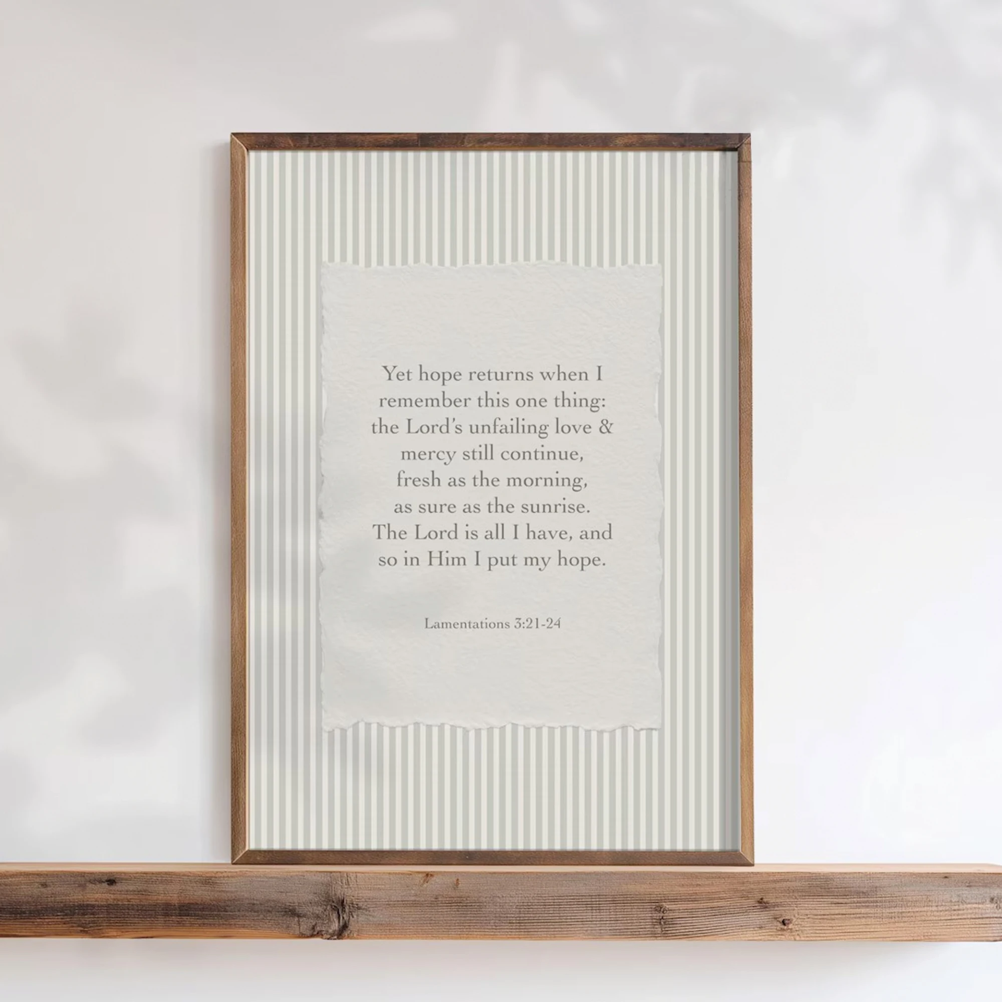 Lamentations 3:21-24 Bibelvers-Zitat, Kunstdruck, Leinwandgemälde, Poster, Bild für Wohnzimmer, Schlafzimmer, Restaurant, Heimdekoration