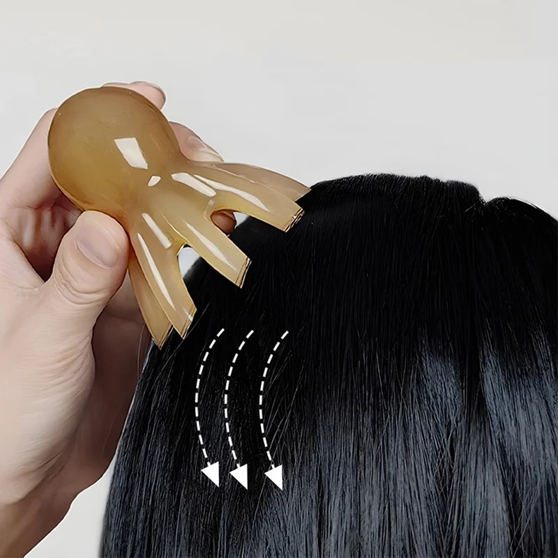 

Comfortable Non Slip Grip Octopus Massage Comb Styling Accessory Air Cushion Comb Gift Head Therapy Scraping Dredge Scalp Comb