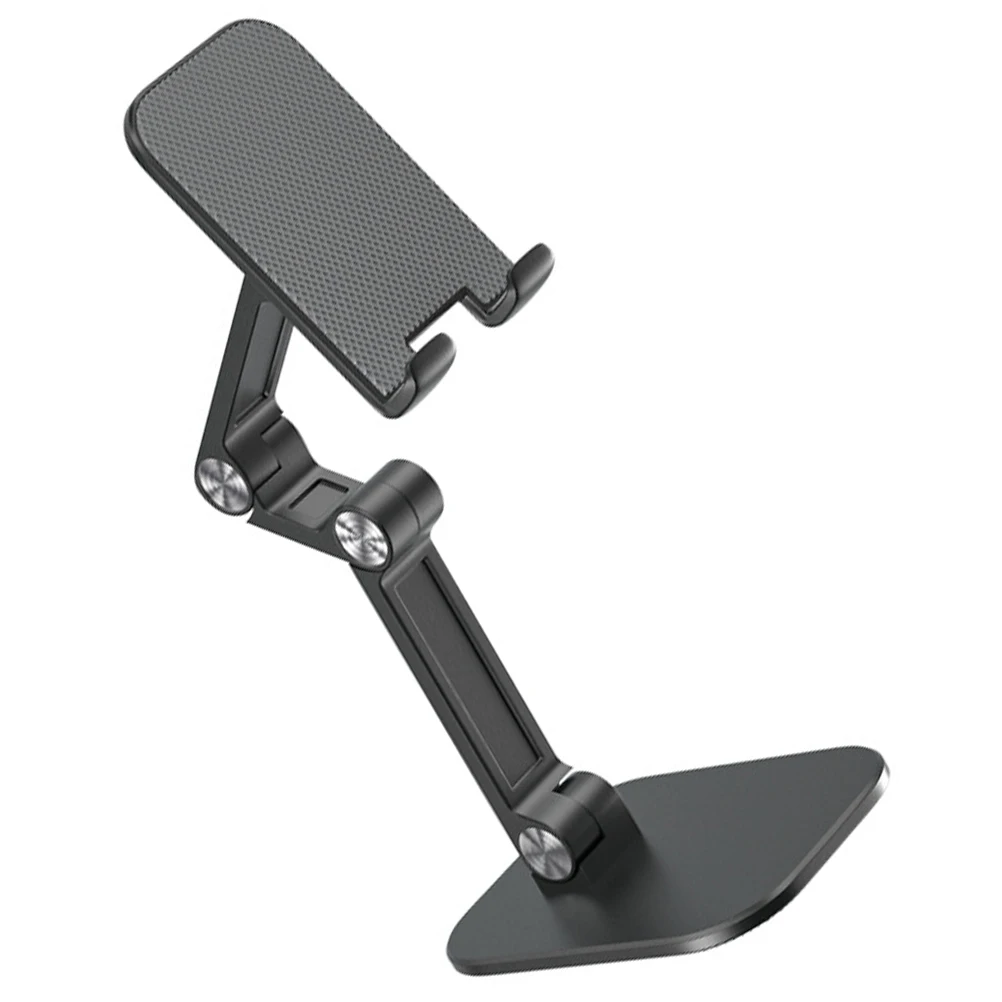 

Foldable Adjustable Cell Phone Anti-Slip Desktop Cradle Mount Dock Durable Support For Videos Movies Webcasts Home Office Use