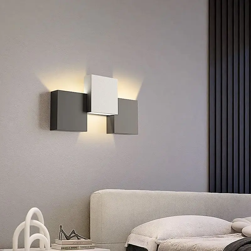 Lampa designerska Kinkiet Lampa ścienna Sypialnia Nocna Listwa Dekoracyjna Lampa Salon TV Lampy ścienne Nowoczesny Minimalistyczny Nordycki Minimalistyczny