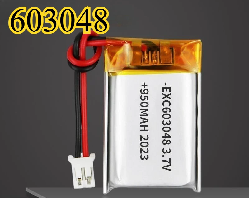 

950 мАч 603048 защита от перезаряда полимерная литиевая батарея подходит для игрушечного аккумулятора зарядка косметического устройства осветительные приборы