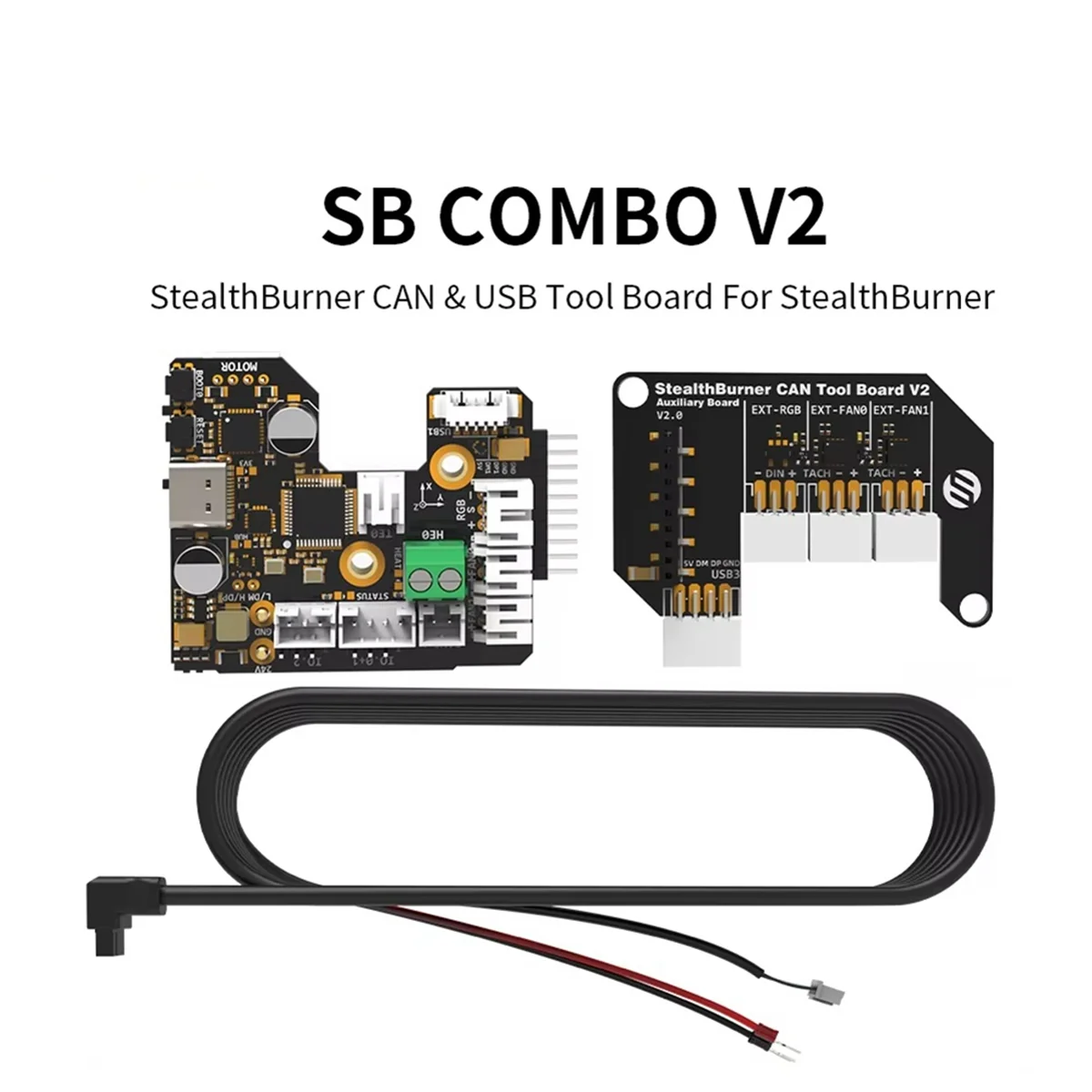 

【Подставка цены】SB COMBO V2 StealthBurner CAN и USB-плата инструментов встроенная TMC2209 с вспомогательной платой для Voron SB Hotend