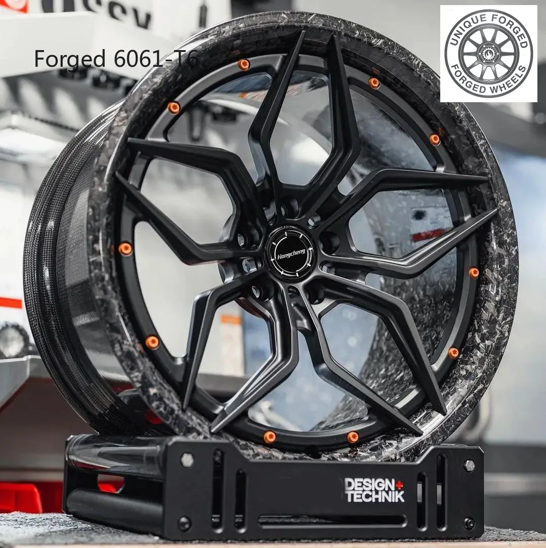 

New model of 26 Customized 2 Piece Carbon Fiber Lip Forged Wheels 18 19 20 21 22 Inch Alloy Wheel Rims for 5x112 5*120 Passenger