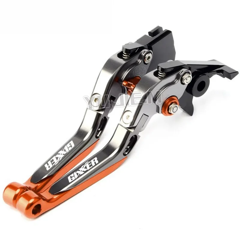 Motorcycle CNC Brake Clutch Levers For GIXXER 250 SF 250SF 150 125 2020-2023 2022 Adjustable Folding Extendable 25 colors