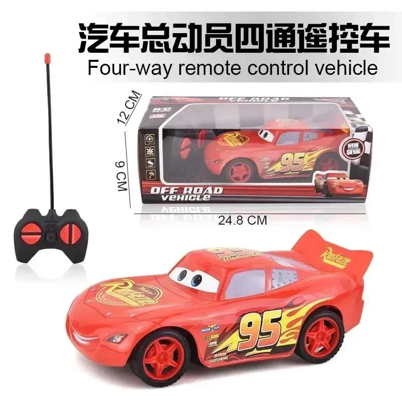 Disney Pixar Cars 3 Electric Toy Car Lightning Mcqueen Four Channel Cross-country Remote Control Car Model Toy For Children Gift