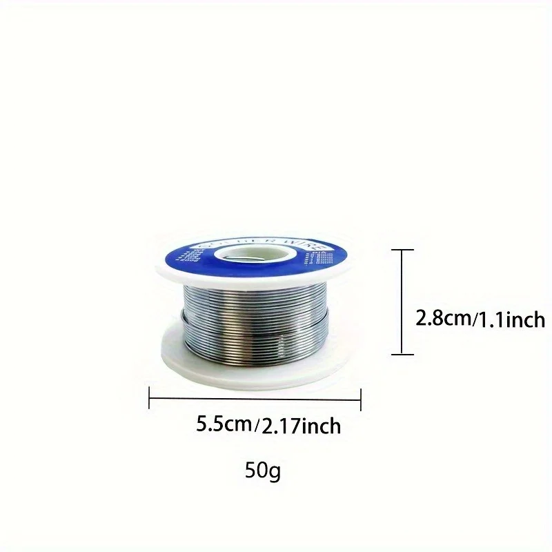 50g High Quality 60/40 Solder Wire, Containing 1.5-2.0% Rosin Core Flux, Suitable for Electronic Product Maintenance
