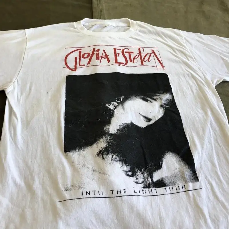 90S Gloria Estefan Into The Light Tour T Shirt White All Size