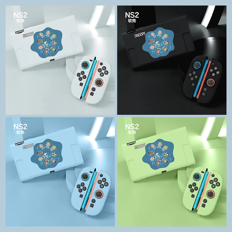 Anime for Nintendo Switch2 Protective Case Swimming Snoopy Switch 2 Split Protection Case Soft Cover NS2 Console Joy-Con Shell