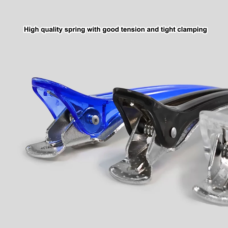 

6Pcs/Set Salon Plastic Edge Clip Hairpin Accessories Colorful Duck Beak Clip Crystal Clip Long Hairpin Hair Styling Tools