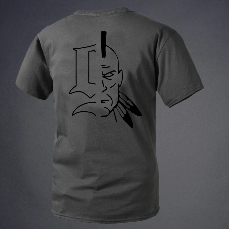 2026 Summer New Military-style Defense Company Tribal Leader Series Round-neck Short-sleeved T-shirt Tough Guy Clothing