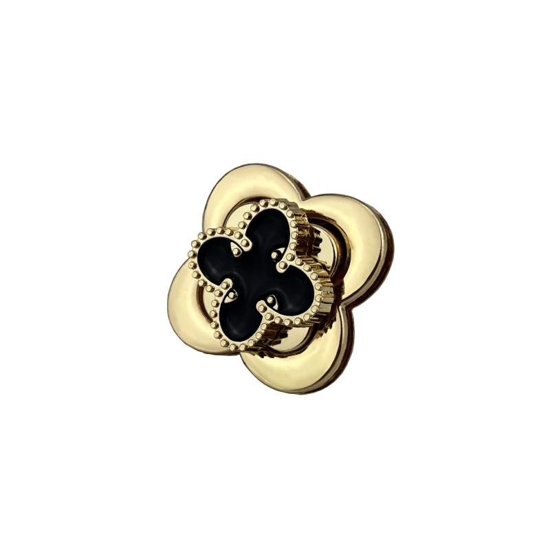 Flower-Shaped Turn Locks for Women Fashion Handbags DIY Bag Parts Metal Hardware  Accessories Twist Locks Zinc Alloy