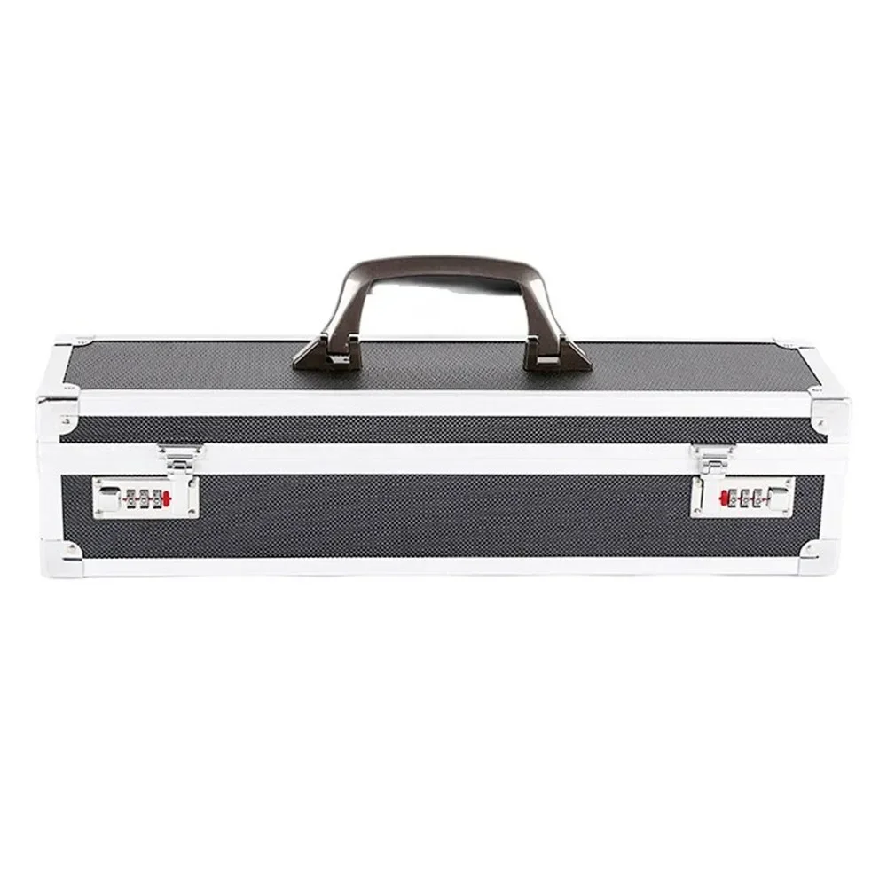 Aluminum New Tool Case Foam Insert Storage Organizer with Shoulder Strap for Knives Width 12cm Height 50cm Length 12cm