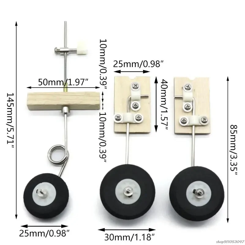 SU27 KT Board Aircraft Metal Landing Gear With Front Wheel Steering For Fixed-wing Aircraft Model Aircraft Fighters Parts