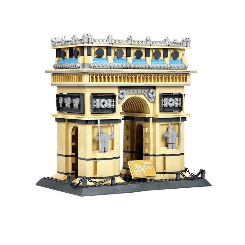 Triumphal Arch Of France Building Blocks World Famous Architecture Bricks City Street View Toys Gifts For Children Kids