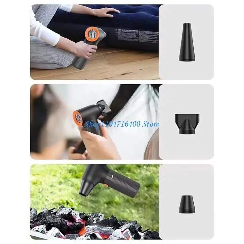 y1gd Handheld Air Blower 130000RPM Cordless Rechargeable Air Duster for Home Office Car Cleaning 3 Adjustable Speeds