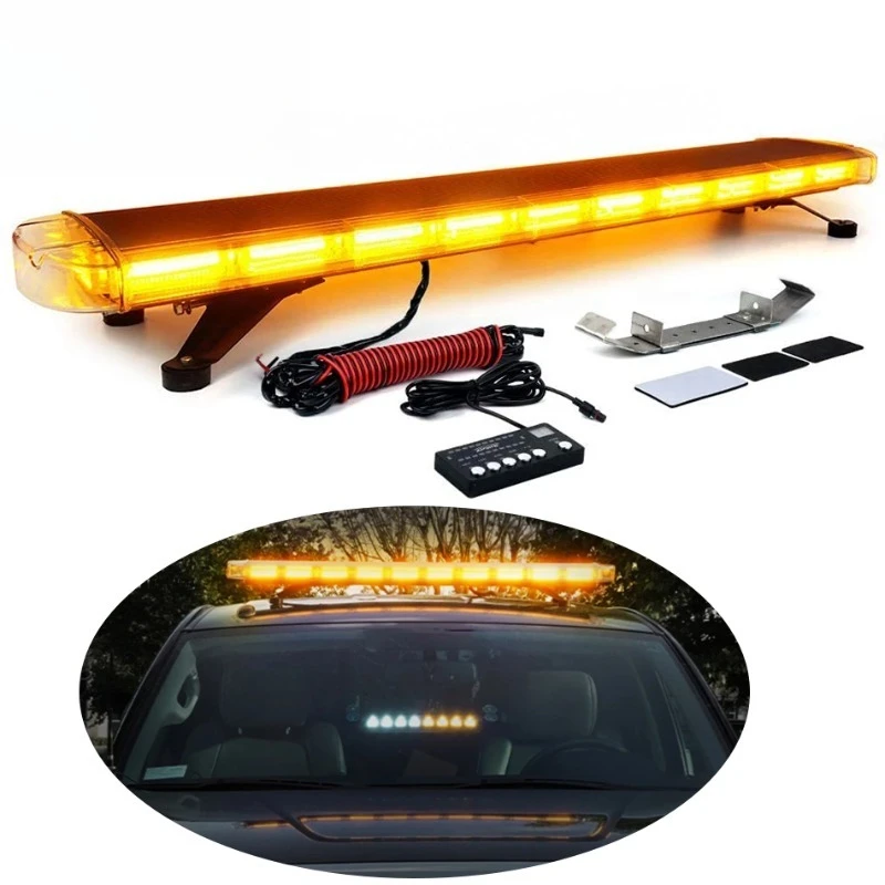 45 Diode Emergency Roof Red Blue White Amber Hazard Warning Adjustable Car Accessories