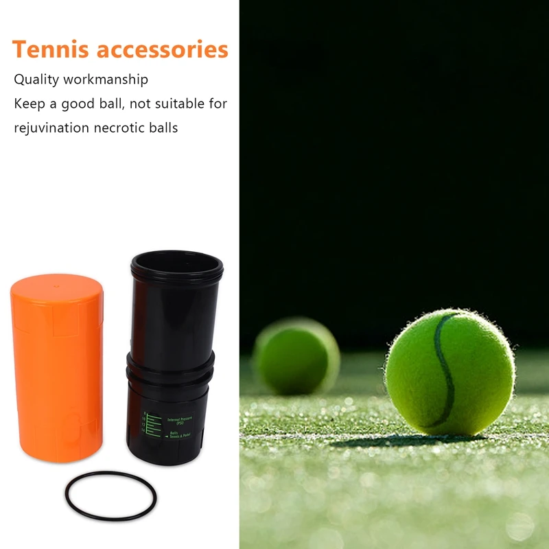 Économiseur de balle de tennis, garde le tennis frais et rebondissant comme neuf, orange