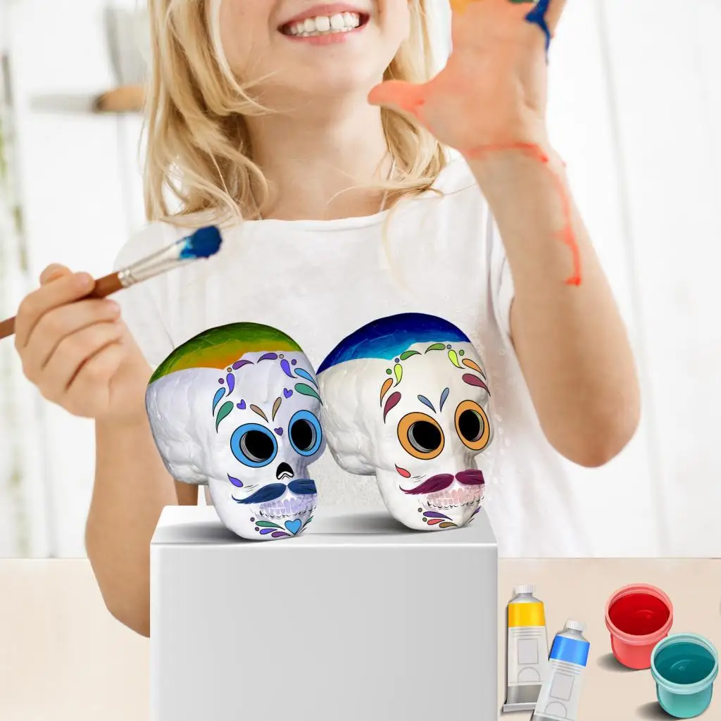 

Формуемый пенопласт в форме черепа для поделок, творчества и рукоделия в детском саду