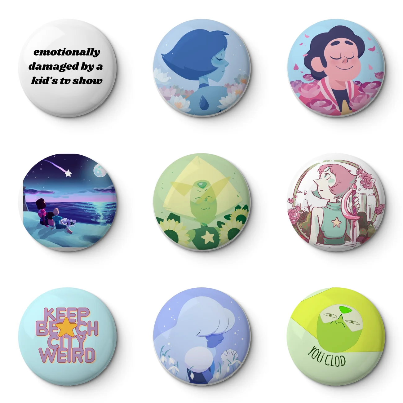 Steven Universe Soft Button Pin Customizable Metal Decor Women Jewelry Gift Cute Funny Hat Lover Lapel Pin
