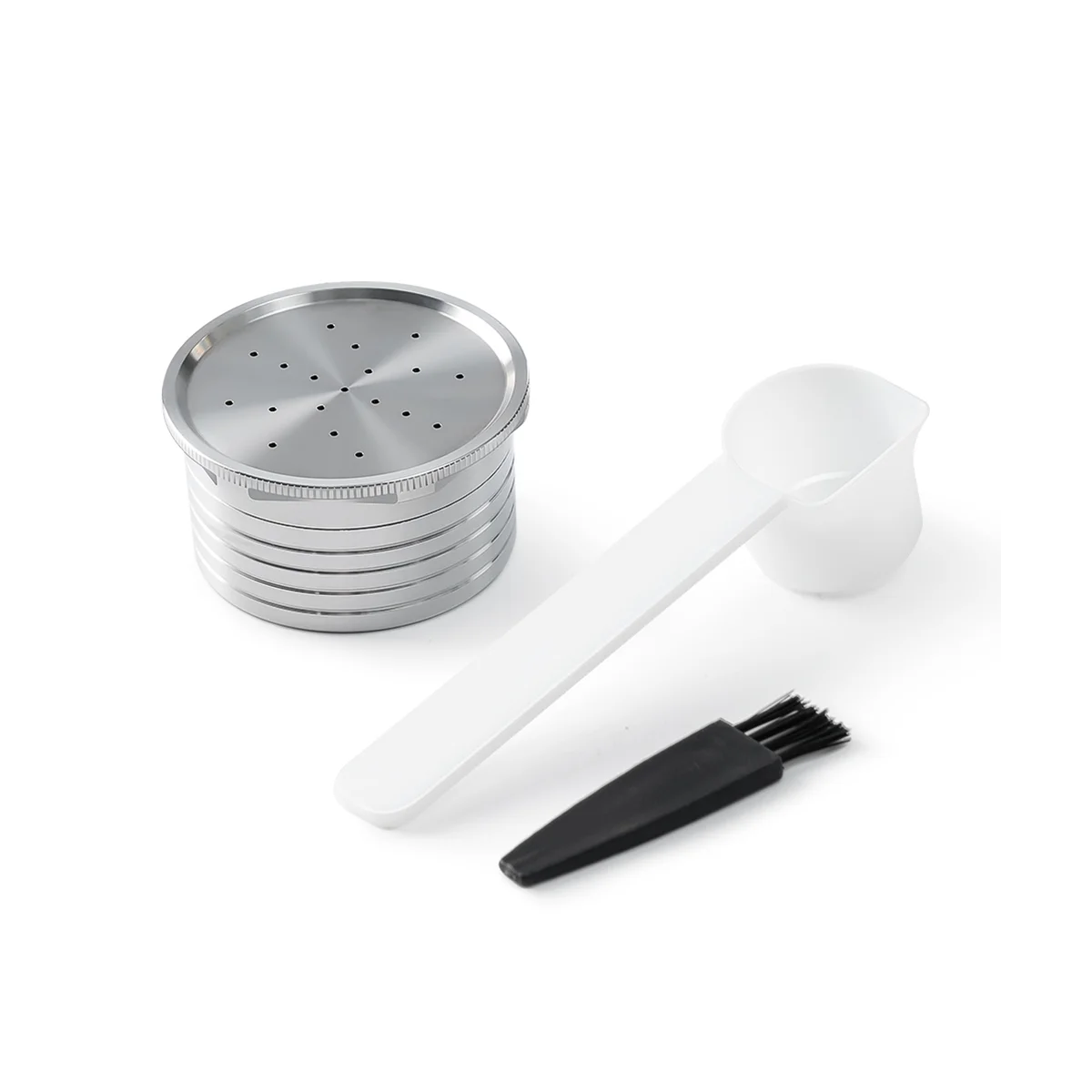 エスプレッソ用の再利用可能なコーヒーカプセル,ステンレス鋼のフィルターポッド,コーヒーマシン