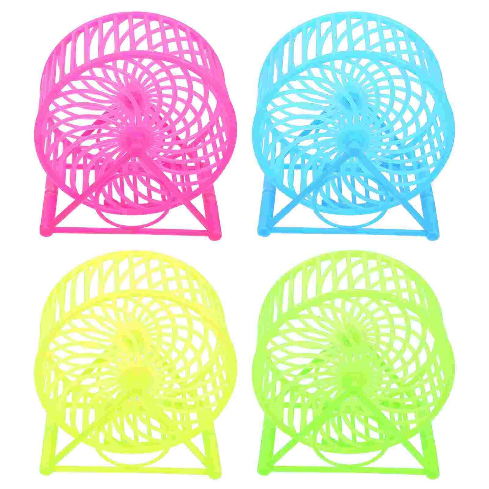 

4 Pcs Toy Hamster Running Wheel Supply Pet Small Animal Exercise Plaything Wheels
