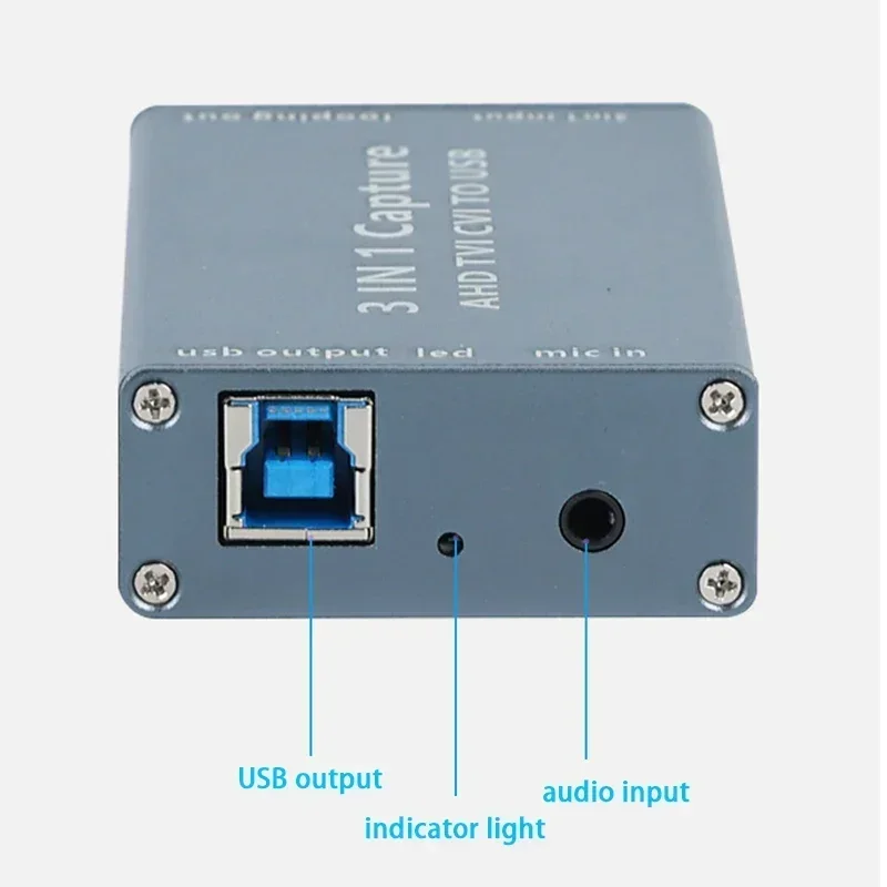 3-in-1 AHD CVI TVI To USB2.0 Multi-signal Acquisition Card 1080P HD Drive-free Support Loop Out Supports Customization