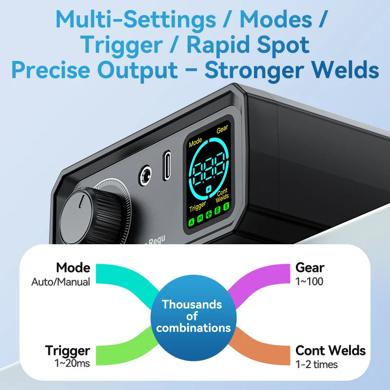9000 واط مجموعة لحام البقعة الصغيرة لتقوم بها بنفسك التلقائي 18650 بطارية حزمة لحام المحمولة ماكينة لحام نقطي القلم لشريط النيكل 0.15 مللي متر #5