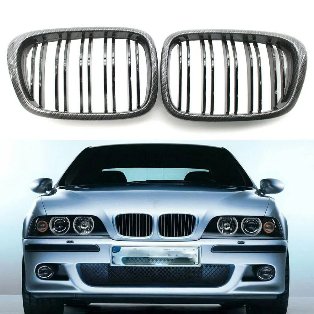 Kisi depan mobil balap Bumper ginjal cocok untuk-E39 5 Series 1999-2003 51137005837 51137005838