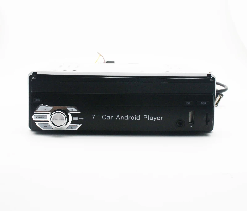 Android Single Din Car Radio Retractable 7 Inch Touch Screen Car Stereo Audio BT USB TF FM GPS Car Multimedia DVD Video Player