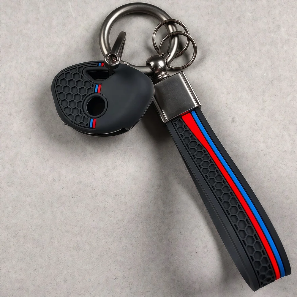 Funda de silicona para llave de motocicleta, funda para llave de motocicleta BMW F650GS F800GS S1000RR F650 F800 R1200 R1150 R ST RT GT K1200R K1300GT