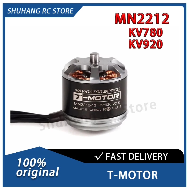 

T-MOTOR MN2212 KV780 KV920 2-4s Бесщеточный двигатель для 3D RC самолета Вертолет VTOL Дрон с длительным временем полета, летающий вертолет