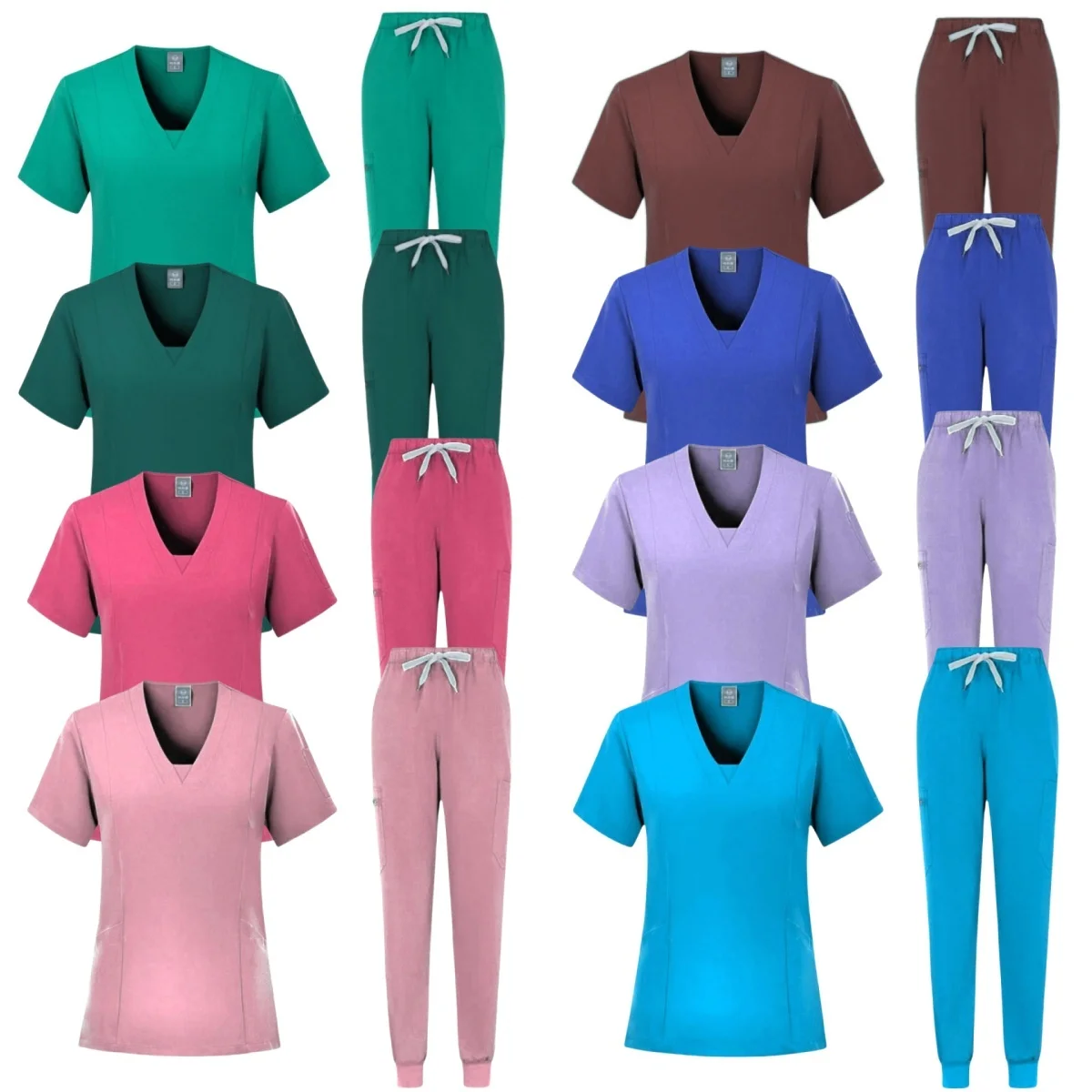 

Women Scrubs Sets Nurse Accessories Medical Uniform Slim Fit Hospital Dental Clinical Workwear Clothing Surgical Overall Suits