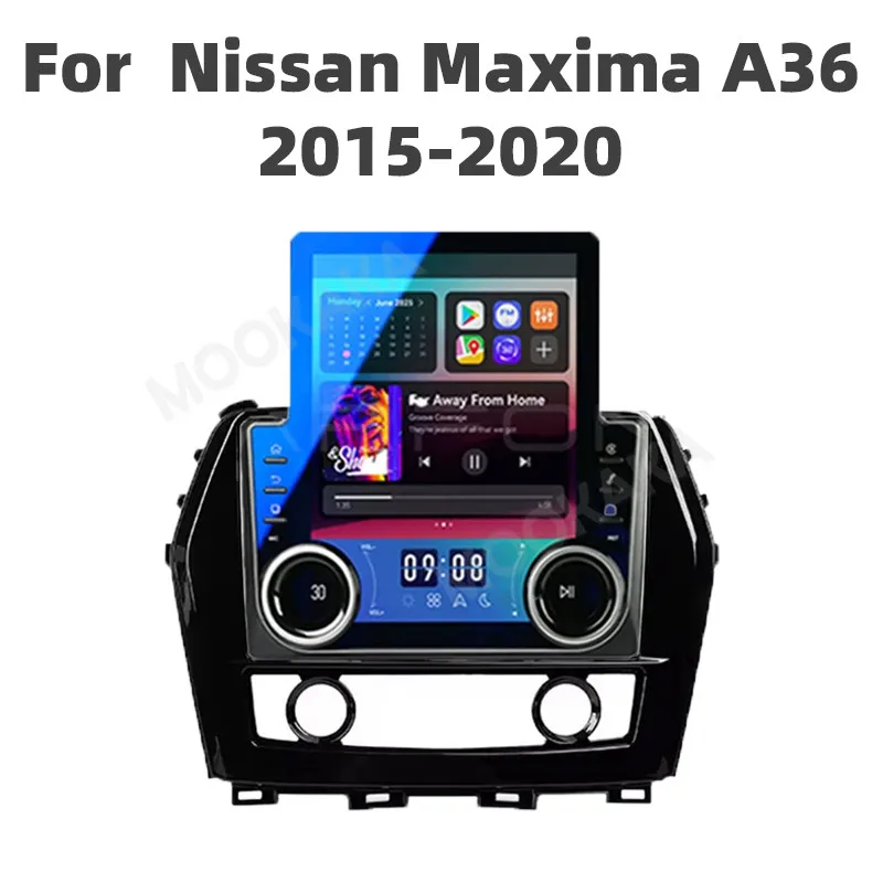 Car Radio For Nissan Maxima A36 2015-2020 Andriod 13 Carplay Auto Tesla Style Vertical Multimedia Player GPS Stereo Head Unit BT