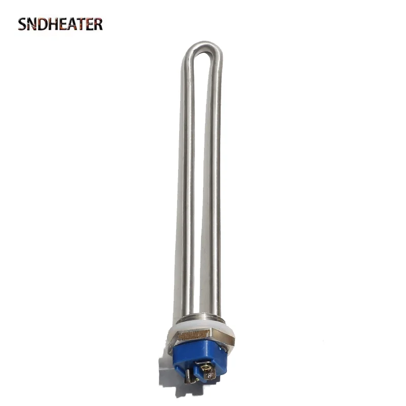 SNDHEATER 1 "NPT موضوع خزان المياه عنصر التدفئة الجهد المنخفض 12 فولت 120 فولت الشمسية U نوع الغليان المقاومة 150/300/1000/2000 واط 180 مللي متر