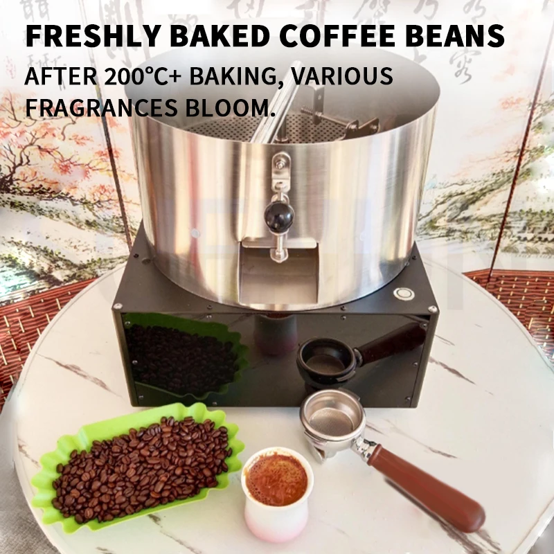 コーヒー豆クーラー電気コーヒー豆急速冷却機家庭用コーヒー豆クーラー豆をかき混ぜて煙を除去します