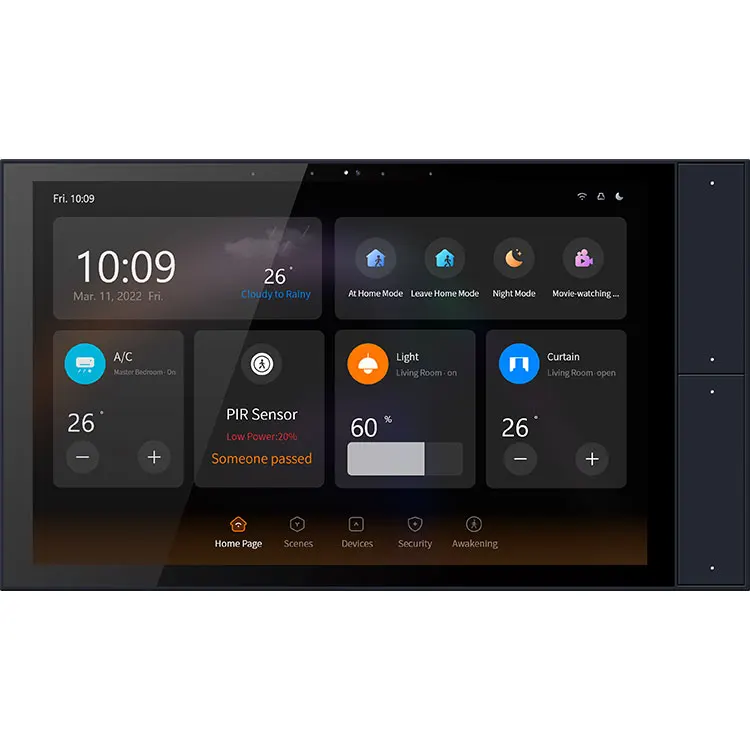 

2024 New 10.1" Smart Home Control Panel Zigbee Gateway with Amplifier Function and Smart Switch