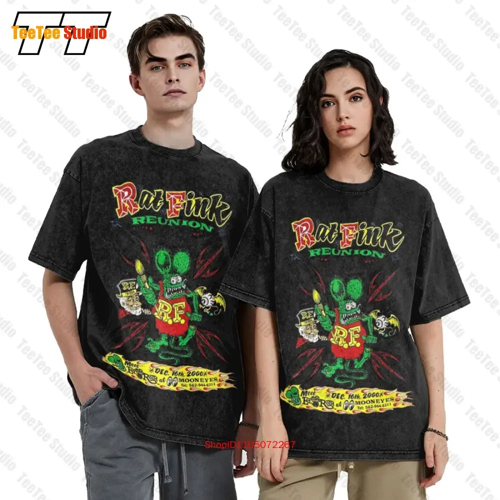 Rat Fink Reunion 2000 Autographed By Ed Roth Vintage Oversized T-Shirt WNKA