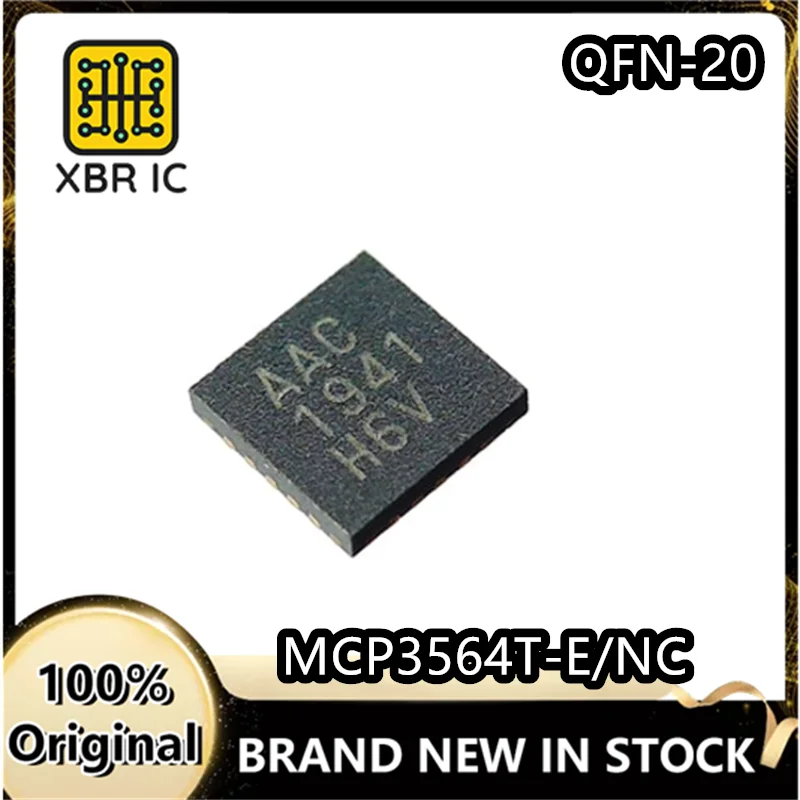 (3/10 pieces) MCP3564T-E/NC MCP3564 UQFN-20-EP (3x3) Analog-to-Digital Converter Chip ADC Brand New Genuine Original In Stock