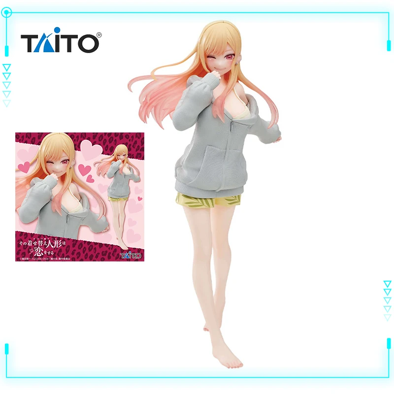 Taito Original Genuine Sono Bisque Doll Wa Koi O Suru Kitagawa Marin Hoodies Uniform Ver 18cm Model Anime Girl Toy Figures Gifts