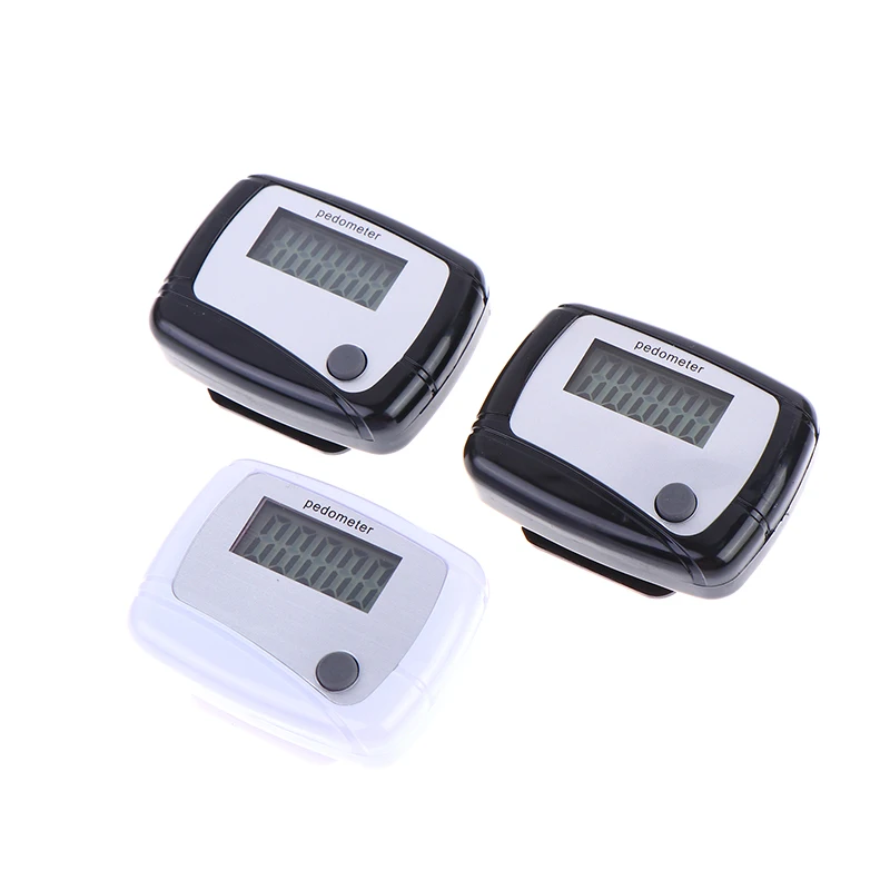 1Pc Healthy Sports Pedometers LCD Pedometer Step Calorie Counter Walking Distance Sport Pedometer Random Color