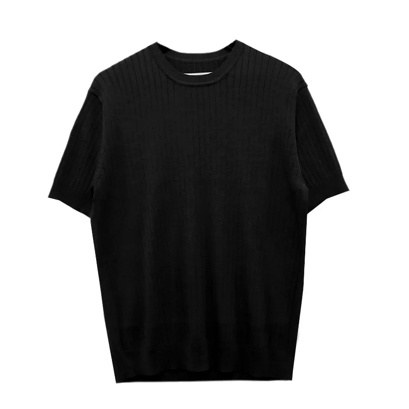Summer Men's New Solid Color Crew Neck Short Sleeve Loose Comfortable Casual Simple Versatile Trendy Daily Wear Commute T Shirt