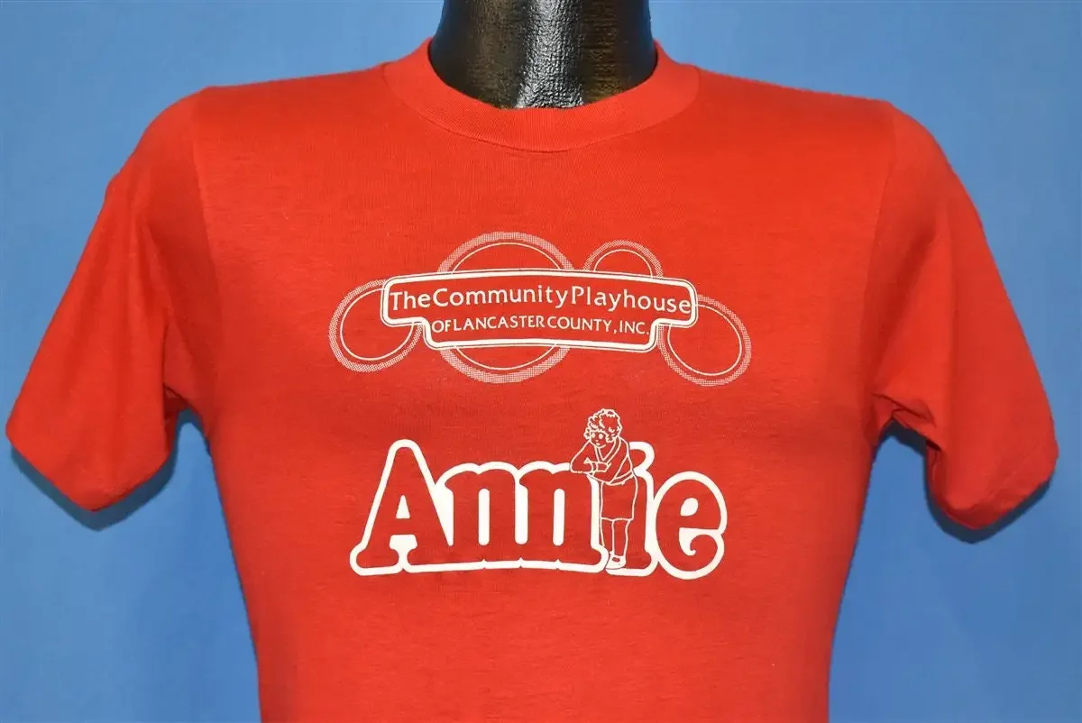 80s Annie Community Playhouse Lancaster County Inc Theater T Shirt Extra Small