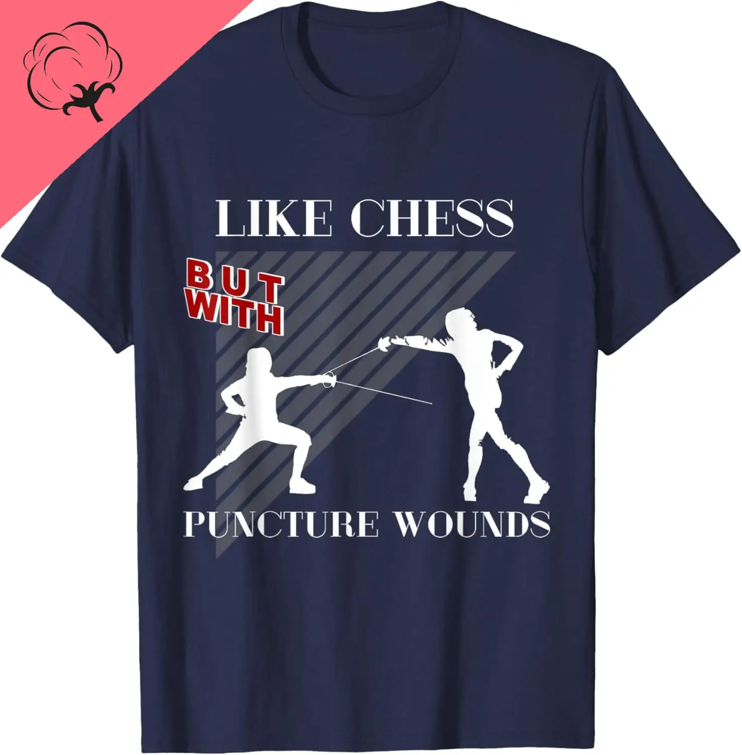 Like Chess But with Puncture Wounds Cool Fencing T-Shirt Breathable and Comfortable Cotton Graphic T Shirts Camiseta Hombre