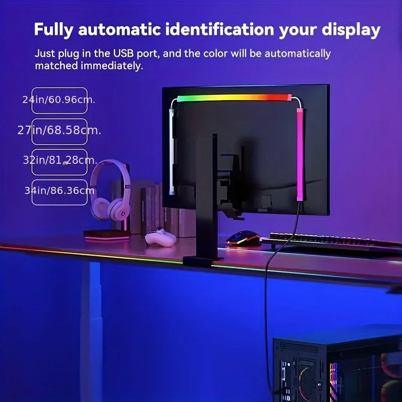 RGB Gaming Monitor LED Backlight 6