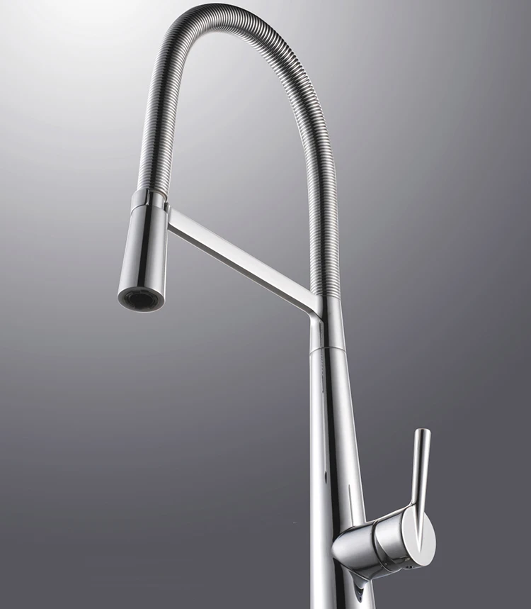 Kitchen Sink Faucet Swivel Spring Kitchen Faucet Sink Tap Mounted Deck Kitchen Mounted Hot and Cold Water Mixer