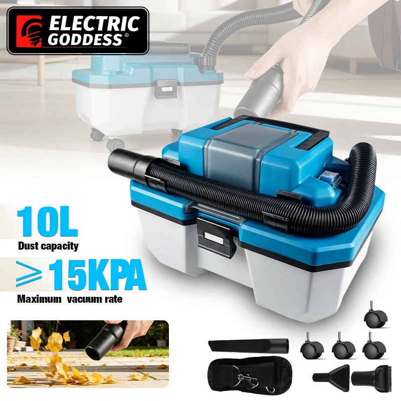 Electric Goddess Brushless 15KPA Electric Vacuum Cleaner Cordless Handheld Vacuuming Blowing Dust For Makita 18V Battery Pin