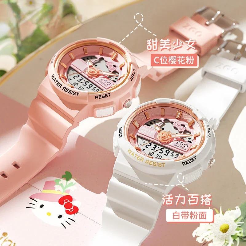 HelloKitty Sanrio cartoon character watch waterproof kawaii high-looking student and child cute watch holiday gift new wholesale