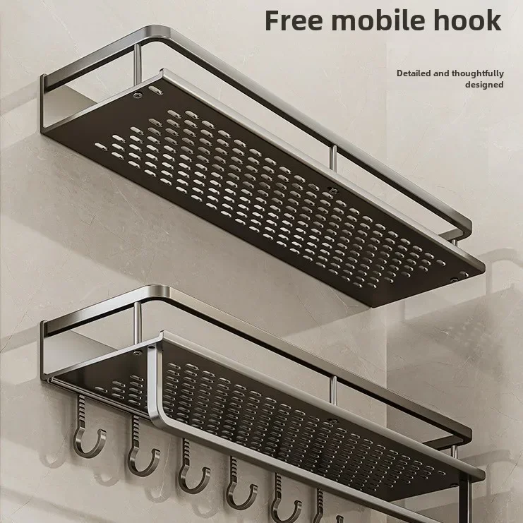 Bathroom storage rack, non perforated washbasin, hand washing Area, Shower Shower Gel Wall Storage Rack