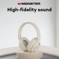 Monster MQH07 Gaming Wireless Headphone with Mic Over-Ear Headsets Bluetooth 5.4 HiFi Stereo Noise Cancelling Earphones Foldable